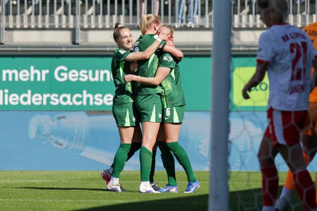 02 05 2026, xgrfx, Soccer Google Pixel Women Bundesliga, VfL Wolfsburg RB Leipzig v l Goal, Janina Minge to 1 1 VfL Wolfsburg DFL DFB REGULATIONS PROHIBIT ANY USE OF PHOTOGRAPHS as IMAGE SEQUENCES and or QUASI VIDEO Wolfsburg
