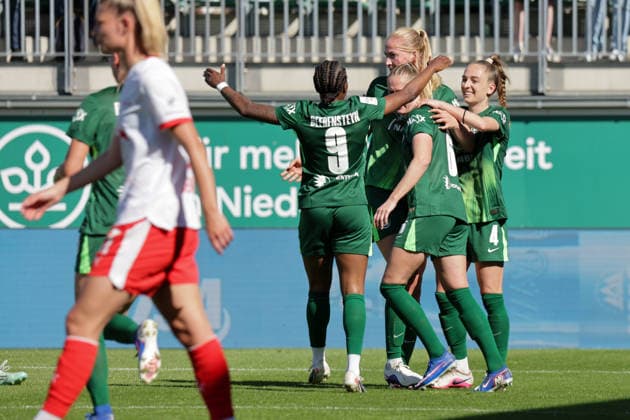 02 05 2026, xgrfx, Soccer Google Pixel Women Bundesliga, VfL Wolfsburg RB Leipzig v l Goal, Janina Minge to 1 1 VfL Wolfsburg DFL DFB REGULATIONS PROHIBIT ANY USE OF PHOTOGRAPHS as IMAGE SEQUENCES and or QUASI VIDEO Wolfsburg