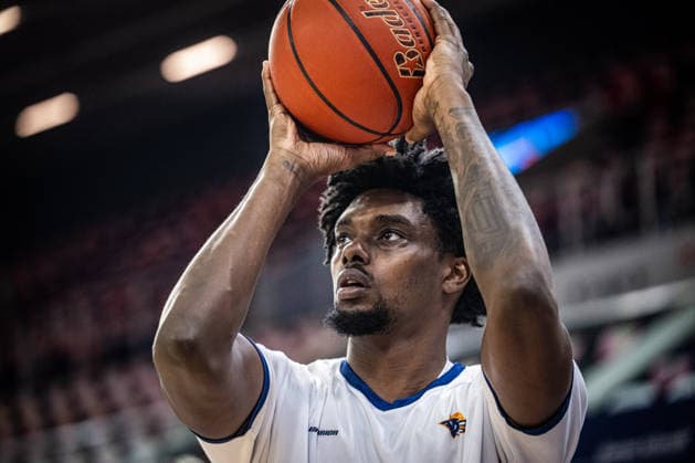 Rostock, Germany 02 May 2026 1 BBL 2025 2026 Sp 32 Rostock Seawolves vs Science City Jena Pictured Kassim Nicholson Rostock Seawolves Copyright: xFotostandx xVoelkerx