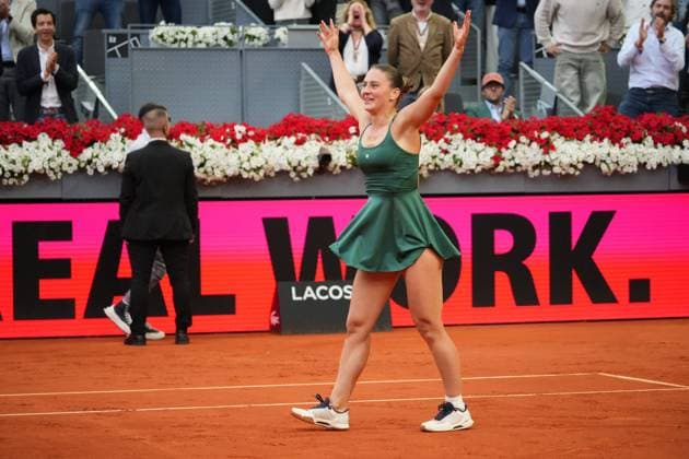 Mirra Andreeva (RUS) vs Marta Kostiuk (UCR) during Woman final of Masters Series Madrid 2026 in Madrid on 02 May 2026 Cordon Press 