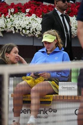 Mirra Andreeva (RUS) vs Marta Kostiuk (UCR) during Woman final of Masters Series Madrid 2026 in Madrid on 02 May 2026 Cordon Press 