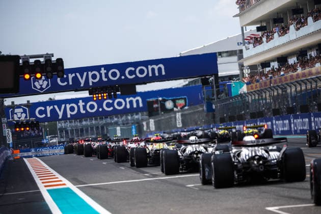 F1 - MIAMI GRAND PRIX 2026 start of the sprint race, depart, during the Formula 1 Miami Grand Prix 2026, 4th round of the 2026 Formula One World Championship, WM, Weltmeisterschaft from May 1 to 3, 2026 on the Miami International Autodrome, in Miami Gardens, USA - Miami GardensUnited States  Copyright: xDPPIx