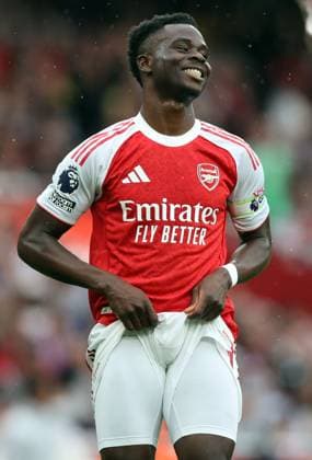 Bukayo Saka of Arsenal shows a look of dejection Arsenal v Fulham, Premier League, Football, Emirates Stadium, London , UK - 02 May 2026London Emirates Stadium United Kingdom EDITORIAL USE ONLY No use with unauthorised audio, video, data, fixture lists, club league logos or live services. Online in-match use limited to 120 images, no video emulation. No use in betting, games or single club league player publications.  Copyright: xKieranxMcManus Shutterstockx 16854568l