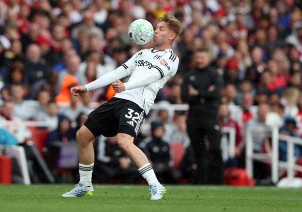 Emile Smith Rowe of Fulham Arsenal v Fulham, Premier League, Football, Emirates Stadium, London , UK - 02 May 2026London Emirates Stadium United Kingdom EDITORIAL USE ONLY No use with unauthorised audio, video, data, fixture lists, club league logos or live services. Online in-match use limited to 120 images, no video emulation. No use in betting, games or single club league player publications.  Copyright: xKieranxMcManus Shutterstockx 16854568n