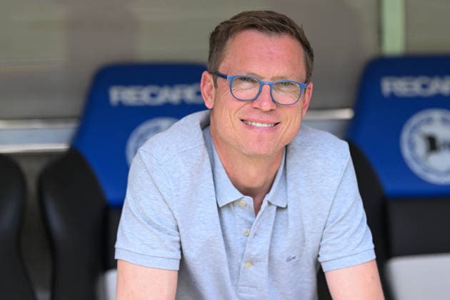 2 Bundesliga 25 26 Arminia Bielefeld VfL Bochum on 02 05 2026 at the SchücoArena in Bielefeld Michael Mutzel Sports Director of Arminia Bielefeld MT