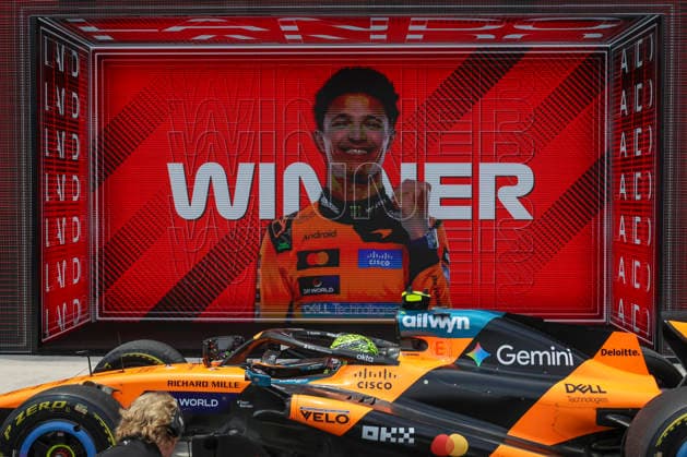 Formula 1 Crypto.com Miami Grand Prix 2026 Lando Norris (GBR), winner McLaren Mastercard F1 Team, MCL40 during Formula 1 Crypto.com Miami Grand Prix 2026. Sprint race on May 2., 2026 in Miami, United States Of America Zsombor Toth Miami Miami International Autodrome Florida United States Of America
