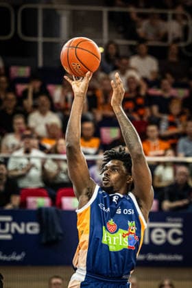 Rostock, Germany 02 May 2026 1 BBL 2025 2026 Sp 32 Rostock Seawolves vs Science City Jena Pictured Kassim Nicholson Rostock Seawolves Copyright: xFotostandx xVoelkerx