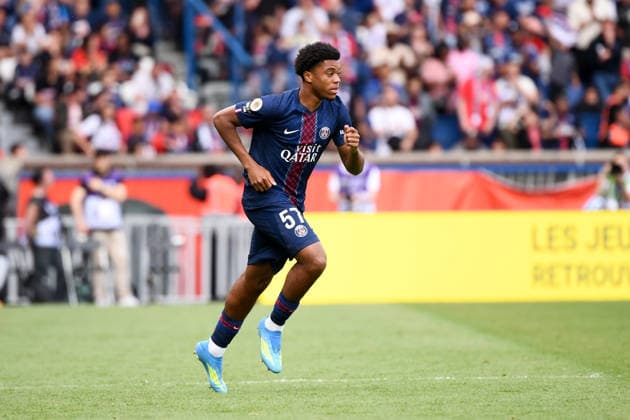 Paris Saint-Germain v FC Lorient - Ligue 1 McDonald s 2025 2026 57 Pierre MOUNGUENGUE (psg) during the Ligue 1 McDonald s match between Paris SG and Lorient at Parc des Princes on May 2, 2026 in Paris, France. Paris France  Copyright: xFEPx 776348381