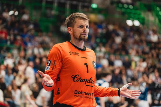 Christopher Rudeck Bergischer HC, 01 does not understand the penalty Bergischer HC vs TSV Hannover Burgdorf, Handball, Daikin 1 HBL, Matchday 30, Season 2025 26, 02 04 2026, Bergischer HC vs TSV Hannover Burgdorf, Handball, Daikin 1 HBL, Matchday 30, Season 2025 26, 02 04 2026 Wuppertal Copyright: xEibner-Pressefoto LukasxBaldygax EP_LBA