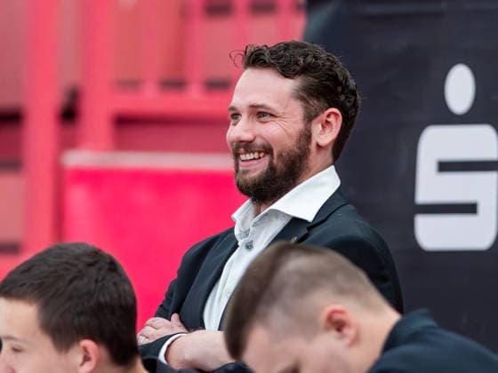 David Keckeis Tigers Tuebingen General Manager , Tigers Tuebingen vs Eisbaeren Bremerhaven, Basketball, 2 Basketball Bundesliga ProA, Season 2025 2026, Matchday 34, 02 05 2026, Tigers Tuebingen vs Eisbaeren Bremerhaven, Basketball, 2 Basketball Bundesliga ProA, Season 2025 2026, Matchday 34, 02 05 2026 Tuebingen Copyright: xEibner-Pressefoto FlorianxSchustx EP_FSU