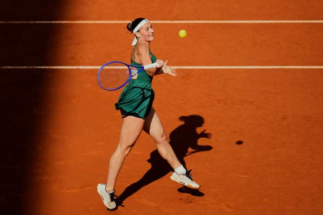 Mutua Madrid Open - Day Thirteen Marta Kostyuk of Ukraine plays against Mirra Andreeva during Women s Singles final match on Day thirteen of the Mutua Madrid Open 2026, ATP, Tennis Herren Masters 1000 and WTA, Tennis Damen 1000 tournament celebrates at La Caja Magica on May 1, 2026 in Madrid, Spain. Madrid Spain  Copyright: xJosexBretonx originalFilename:bretonhernandez-mutuamad260502_np923.jpg