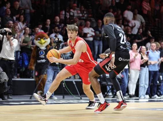 02 05 2026 Basketball Season 2025 2026 2 Bundesliga Pro A 34 Matchday Nuremberg Falcons Basketball Club NBC SBB Baskets Wolmirstedt Sportfoto Zink DaMa xdaxmax Christian Feneberg 7, Nuremberg Falcons BC NBC Nigel Pruitt 24, SBB Baskets Wolmirstedt