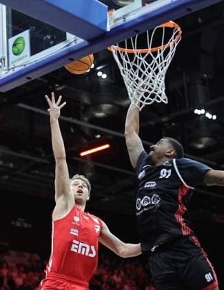 02 05 2026 Basketball Season 2025 2026 2 Bundesliga Pro A 34 Matchday Nuremberg Falcons Basketball Club NBC SBB Baskets Wolmirstedt Sportfoto Zink DaMa xdaxmax Christian Feneberg 7, Nuremberg Falcons BC NBC Michael Hughes II 91, SBB Baskets Wolmirstedt