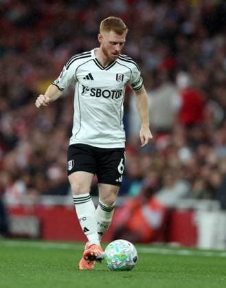 Harrison Reed of Fulham Arsenal v Fulham, Premier League, Football, Emirates Stadium, London , UK - 02 May 2026London Emirates Stadium United Kingdom EDITORIAL USE ONLY No use with unauthorised audio, video, data, fixture lists, club league logos or live services. Online in-match use limited to 120 images, no video emulation. No use in betting, games or single club league player publications.  Copyright: xKieranxMcManus Shutterstockx 16854568ai