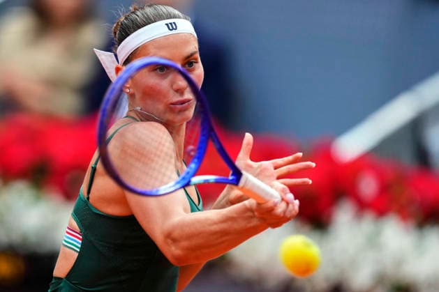Mutua Madrid Open - Day Thirteen Marta Kostyuk of Ukraine plays against Mirra Andreeva during Women s Singles final match on Day thirteen of the Mutua Madrid Open 2026, ATP, Tennis Herren Masters 1000 and WTA, Tennis Damen 1000 tournament celebrates at La Caja Magica on May 1, 2026 in Madrid, Spain. Madrid Spain  Copyright: xJosexBretonx originalFilename:bretonhernandez-mutuamad260502_np5jj.jpg
