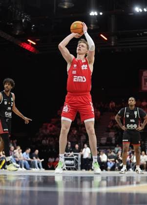 02 05 2026 Basketball Season 2025 2026 2 Bundesliga Pro A 34 Matchday Nuremberg Falcons Basketball Club NBC SBB Baskets Wolmirstedt Sportfoto Zink DaMa xdaxmax Trevor James Baskin 22, Nuremberg Falcons BC NBC