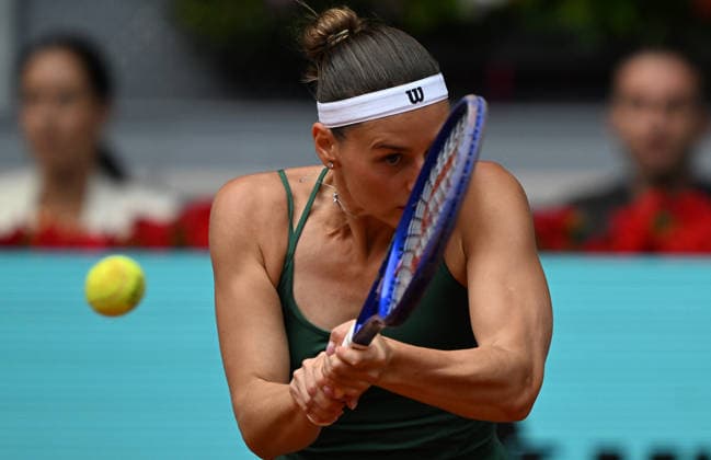 Mutua Madrid Open tennis tournament MADRID, SPAIN - MAY 02: Russian tennis player Mirra Andreeva (not seen) in action against Ukraine s Marta Kostyuk during the WTA, Tennis Damen women s singles final match of the Mutua Madrid Open at Caja Magica in Madrid, Spain, on May 02, 2026. Burak Akbulut Anadolu Madrid Spain. Editorial use only. Please get in touch for any other usage.  Copyright: x2026xAnadoluxBurakxAkbulutx