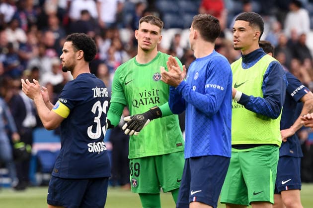 Paris Saint-Germain v FC Lorient - Ligue 1 McDonald s 2025 2026 89 Renato MARIN (psg) - 33 Warren ZAIRE EMERY (psg) during the Ligue 1 McDonald s match between Paris SG and Lorient at Parc des Princes on May 2, 2026 in Paris, France. Paris France  Copyright: xFEPx 776348381