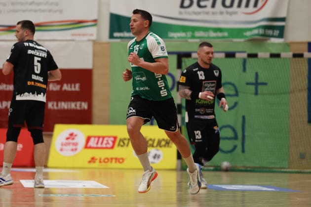 02 05 2026, Handball, Men, 3 Liga Staffel Süd West, Season 2025 2026, HG Saarlouis TV Homburg, Yves Kunkel HG Saarlouis jubelt Saarlouis Stadtgartenhalle Saarland Germany DEU Copyright: xSebastianxBachx