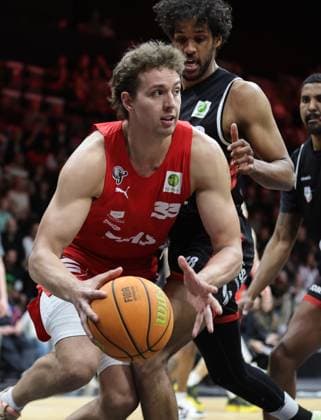 02 05 2026 Basketball Season 2025 2026 2 Bundesliga Pro A 34 Matchday Nuremberg Falcons Basketball Club NBC SBB Baskets Wolmirstedt Sportfoto Zink DaMa xdaxmax Brandton Dean Chatfield 33, Nuremberg Falcons BC NBC Alieu Ceesay 28, SBB Baskets Wolmirstedt