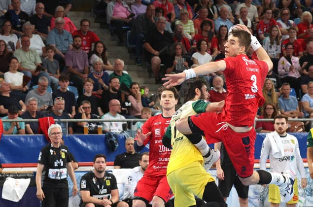 02 05 2026, Germany, Bietigheim, Handball 2 Bundesliga, SG BBM Bietigheim vs VfL Eintracht Hagen, Nikola Vlahovic BBM