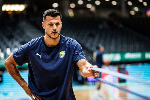 Filip Stanic EWE Baskets Oldenburg during warm-up, Vet Concept Gladiators Trier vs EWE Baskets Oldenburg, Basketball , Basketball, easyCredit BBL, Matchday 32, Season 2025 2026, 02 05 2026 Vet Concept Gladiators Trier vs EWE Baskets Oldenburg, Basketball , Basketball, easyCredit BBL, Matchday 32, Season 2025 2026, 02 05 2026 Copyright: xEibner-Pressefoto AlexanderxNeisx EP_ANS