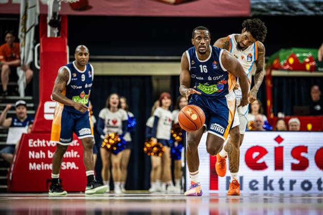 Rostock, Germany 02 May 2026 1 BBL 2025 2026 Sp 32 Rostock Seawolves vs Science City Jena In the picture Phillip Greene IV Rostock Seawolves Copyright: xFotostandx xVoelkerx