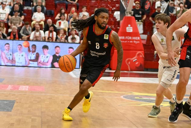 Kobe Langley Bayer Giants Leverkusen, 08 Artland Dragons vs Bayer Giants Leverkusen, 2 Basketball Bundesliga, Pro A, 34 Matchday, Season 2025 2026, 02 05 2026, Artland Dragons vs Bayer Giants Leverkusen, 2 Basketball Bundesliga, Pro A, 34 Matchday, Season 2025 2026, 02 05 2026 Quakenbrueck Copyright: xEibner-Pressefoto RobertxGertzenx EP_RGN