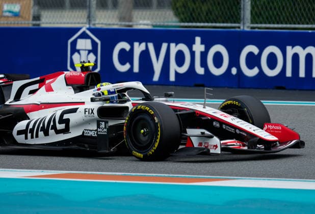 Oliver Bearman Toyota Gazoo Racing Haas F1 Team, Great Britain, 87 USA, Formula 1 World Championship, Miami Grand Prix, Miami International Autodrome, Miami Gardens, sprint race, 2026 season, 02 05 2026 USA, Formula 1 World Championship, Miami Grand Prix, Miami International Autodrome, Miami Gardens, sprint race, 2026 season, 02 05 2026 Miami Gardens Copyright: xEibner-Pressefoto ScottxColemanx EP_SCN