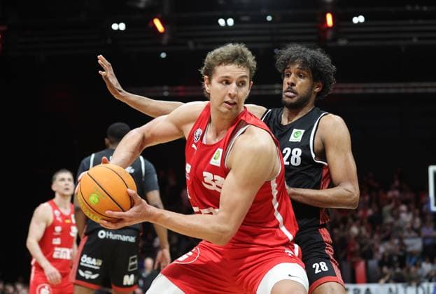 02 05 2026 Basketball Season 2025 2026 2 Bundesliga Pro A 34 Matchday Nuremberg Falcons Basketball Club NBC SBB Baskets Wolmirstedt Sportfoto Zink DaMa xdaxmax Brandton Dean Chatfield 33, Nuremberg Falcons BC NBC Alieu Ceesay 28, SBB Baskets Wolmirstedt