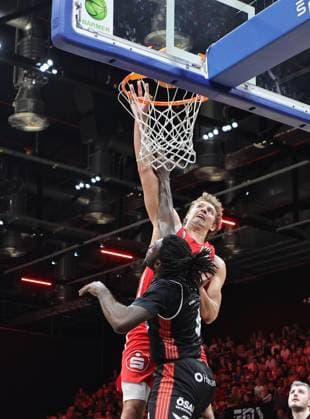 02 05 2026 Basketball Season 2025 2026 2 Bundesliga Pro A 34 Matchday Nuremberg Falcons Basketball Club NBC SBB Baskets Wolmirstedt Sportfoto Zink DaMa xdaxmax De Vondre De Vondre Malik Perry 4, SBB Baskets Wolmirstedt Brandton Dean Chatfield 33, Nuremberg Falcons BC NBC