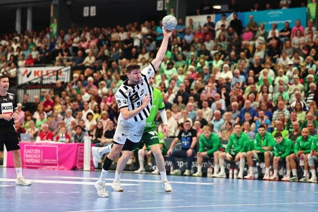 Lukas Zerbe THW Kiel, 24 on seven-meter penalty GER, HSG Wetzlar vs THW Kiel, Handball, 1 Bundesliga, Matchday 30, Season 2025 2026, 02 05 2026 GER, HSG Wetzlar vs THW Kiel, Handball, 1 Bundesliga, Matchday 30, Season 2025 2026, 02 05 2026 Wetzlar Copyright: xEibner-Pressefoto RenexWeissx EP_RWS