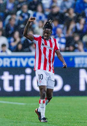 Sport Bilder des Tages Deportivo Alaves vs Athletic Club de Bilbao - LaLiga EA Sports - 02 05 2026 Nico Williams of Athletic Club de Bilbao celebrates his goal during the LaLiga EA Sports match between Deportivo Alaves and Athletic Club de Bilbao at Estadio Mendizorroza on May 02, 2026 in Vitoria, Spain. Vitoria Spain Copyright: xPabloxGarcia PGSxPhotoxAgencyx