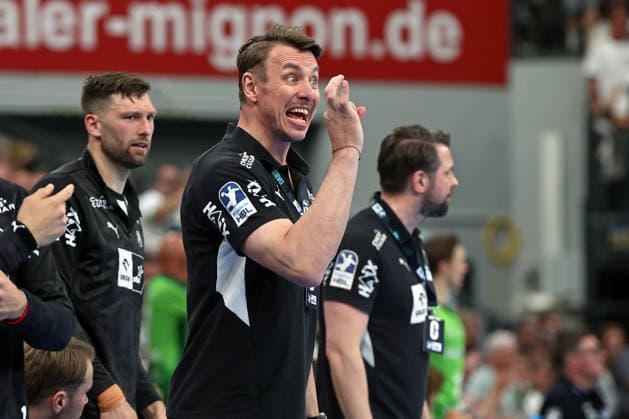 02 05 2026, xovx, Handball Daikin Handball Bundesliga, HSG Wetzlar THW Kiel Coach Filip Jicha THW Kiel Wetzlar Buderus Arena Hessen Germany EN