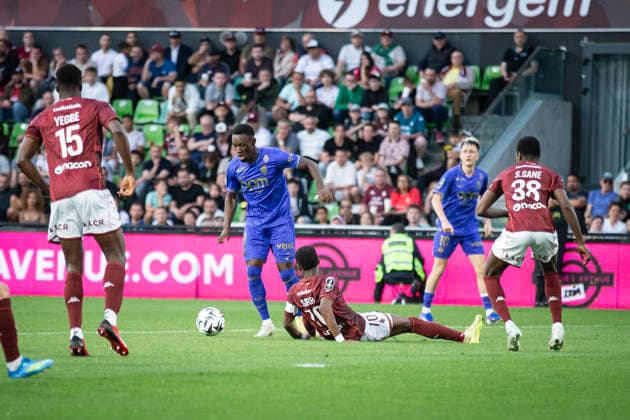 FOOTBALL : Metz FC vs AS Monaco - ligue 1 - Metz - 02 05 2026 Folarin Balogun 9 but  Copyright: xx