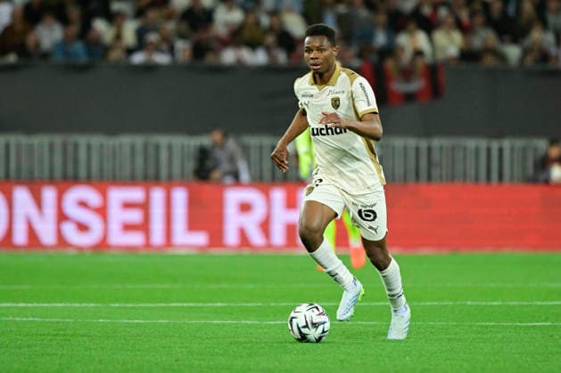 FOOTBALL : OGC Nice VS RC Lens - Ligue 1 McDonald s - 02 05 2026 Mamadou SangarÃ (RC Lens) - Ligue 1 McDonald™s match between OGC Nice and Racing Club de Lens on May 2, 2026 at the Allianz Riviera Stadium in Nice. NiceFrance  Copyright: xWilliamxCannarellax