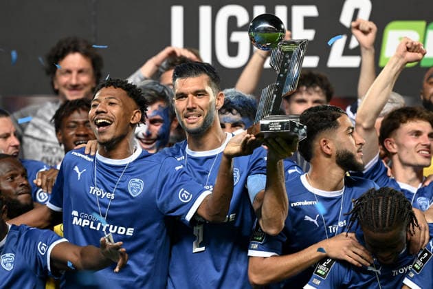Football, France, ESTAC Troyes celebrates promotion and championship