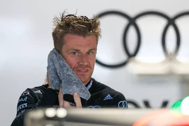 Nico Hulkenberg Revolut Audi 27 in his pit, Grand Prix of Miami, Motorsport, Men, Formula 1, Qualifying, 02 05 2026 Miami Florida USA Copyright: xkolbert-press ChristianxKolbertx