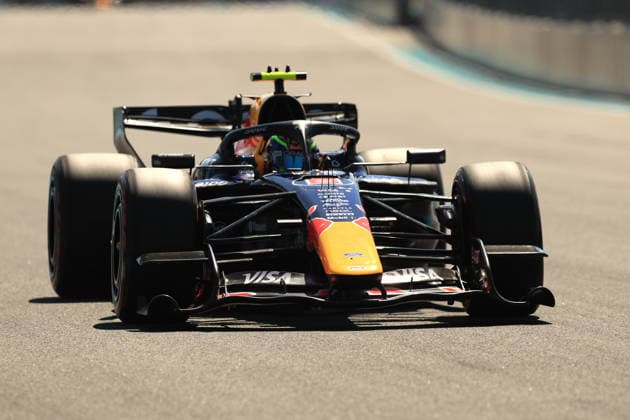 RECORD DATE NOT STATED 2nd May 2026; Miami International Autodrome, Miami, Florida, United States of America; 2026 FIA Formula 1 Miami Grand Prix; Qualifying; Isack Hadjar (6) of France and Oracle Red Bull Racing races into turn 11 JeffxRobinson