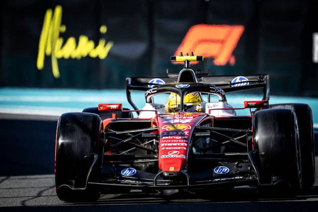 Miami, Florida, USA - May 2, 2026: Lewis Hamilton of Great Britain driving the (44) Scuderia Ferrari HP SF-26 during qualifying for the Miami Grand Prix 2026 at Hard Rock Stadium in Miami, USA  Copyright: xRichardxCallis SportsxPressxPhotox Sportspressphoto_SPR140142