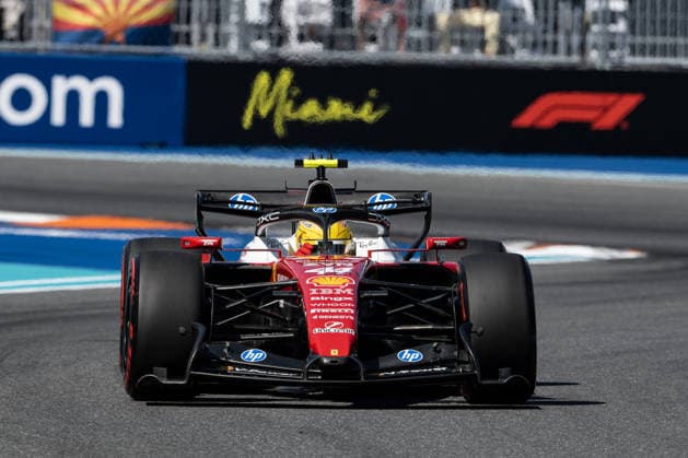Miami, Florida, USA - May 2, 2026: Lewis Hamilton of Great Britain driving the (44) Scuderia Ferrari HP SF-26 during qualifying for the Miami Grand Prix 2026 at Hard Rock Stadium in Miami, USA  Copyright: xRichardxCallis SportsxPressxPhotox Sportspressphoto_SPR140157