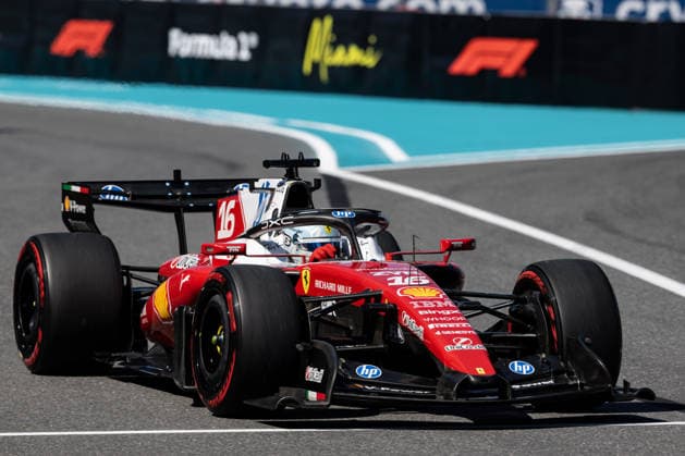 Miami, Florida, USA - May 2, 2026: Charles Leclerc of Monaco driving the (16) Scuderia Ferrari HP SF-26 during qualifying for the Miami Grand Prix 2026 at Hard Rock Stadium in Miami, USA  Copyright: xRichardxCallis SportsxPressxPhotox Sportspressphoto_SPR140173