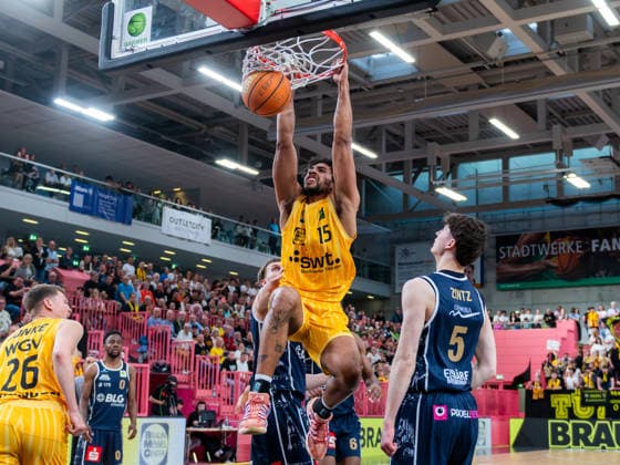 Patrick Emilien Tigers Tuebingen 15 , Tigers Tuebingen vs Eisbaeren Bremerhaven, Basketball, 2 Basketball Bundesliga ProA, Season 2025 2026, Matchday 34, 02 05 2026, Tigers Tuebingen vs Eisbaeren Bremerhaven, Basketball, 2 Basketball Bundesliga ProA, Season 2025 2026, Matchday 34, 02 05 2026 Tuebingen Copyright: xEibner-Pressefoto FlorianxSchustx EP_FSU