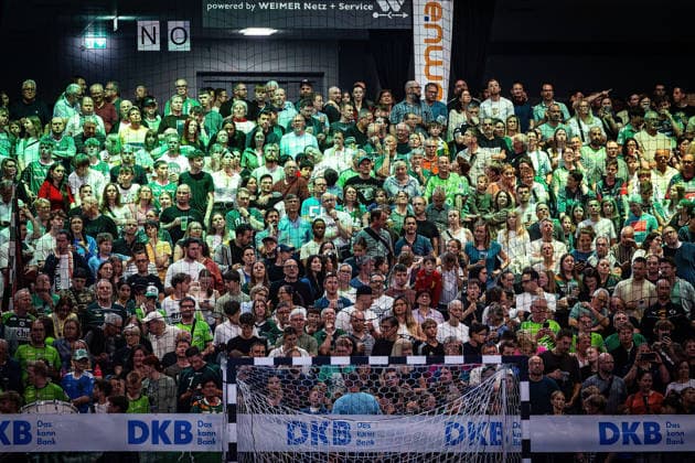 02 05 2026, xovx, Handball Daikin Handball Bundesliga, HSG Wetzlar THW Kiel Fans of HSG Wetzlar in the Buderus Arena Wetzlar Buderus Arena Hessen Germany EN