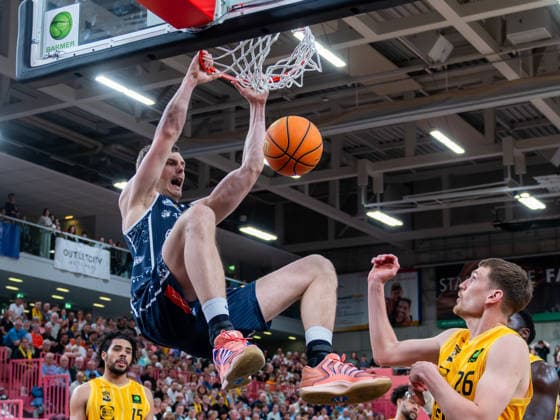 Adrian Breitlauch Eisbaeren Bremerhaven 7 , Tigers Tuebingen vs Eisbaeren Bremerhaven, Basketball, 2 Basketball Bundesliga ProA, Season 2025 2026, Matchday 34, 02 05 2026, Tigers Tuebingen vs Eisbaeren Bremerhaven, Basketball, 2 Basketball Bundesliga ProA, Season 2025 2026, Matchday 34, 02 05 2026 Tuebingen Copyright: xEibner-Pressefoto FlorianxSchustx EP_FSU