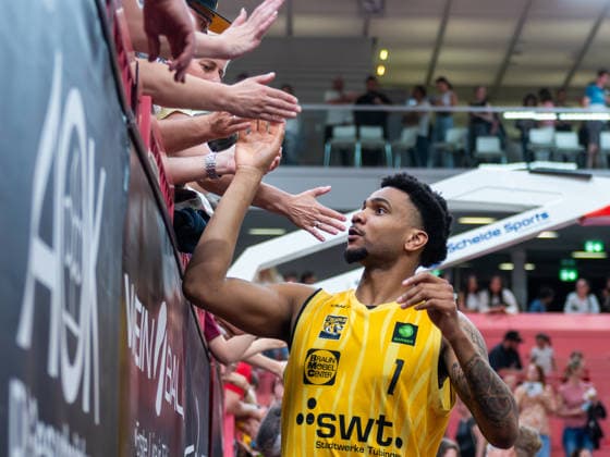Bernard Pelote III Tigers Tuebingen, 01 , Tigers Tuebingen vs Eisbaeren Bremerhaven, Basketball, 2 Basketball Bundesliga ProA, Season 2025 2026, Matchday 34, 02 05 2026, Tigers Tuebingen vs Eisbaeren Bremerhaven, Basketball, 2 Basketball Bundesliga ProA, Season 2025 2026, Matchday 34, 02 05 2026 Tuebingen Copyright: xEibner-Pressefoto FlorianxSchustx EP_FSU