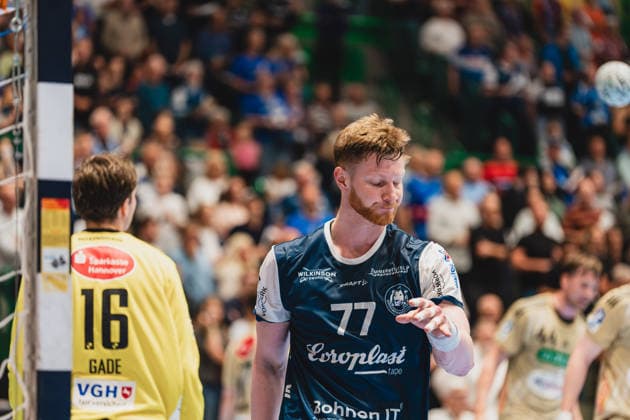Johannes Wasielewski Bergischer HC, 77 disappointed after a miss Bergischer HC vs TSV Hannover Burgdorf, Handball, Daikin 1 HBL, Matchday 30, Season 2025 26, 02 04 2026, Bergischer HC vs TSV Hannover Burgdorf, Handball, Daikin 1 HBL, Matchday 30, Season 2025 26, 02 04 2026 Wuppertal Copyright: xEibner-Pressefoto LukasxBaldygax EP_LBA