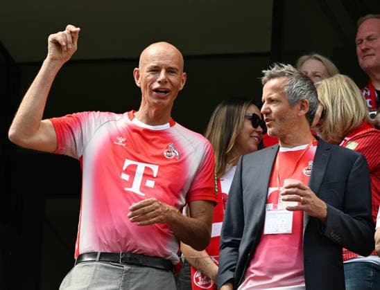 15 04 2026, xophax, Fußball , Frauen Bundesliga Google Pixel Frauen Bundesliga 25 26 1 FC Köln vs Werder Bremen President Jörn Stobbe and Managing Director Philip Türoff , right both 1 FC Köln DFL DFB REGULATIONS PROHIBIT ANY USE OF PHOTOGRAPHS as IMAGE SEQUENCES and or QUASI VIDEO Koeln