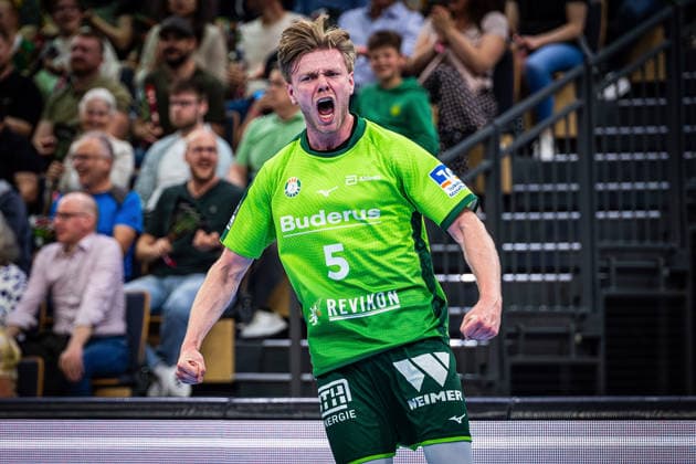 02 05 2026, xovx, Handball Daikin Handball Bundesliga, HSG Wetzlar THW Kiel cheers for Tristan Kirschner HSG Wetzlar Wetzlar Buderus Arena Hessen Germany EN