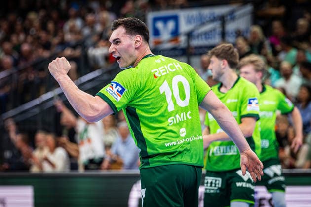 02 05 2026, xovx, Handball Daikin Handball Bundesliga, HSG Wetzlar THW Kiel Josip Simic HSG Wetzlar Wetzlar Buderus Arena Hessen Germany EN